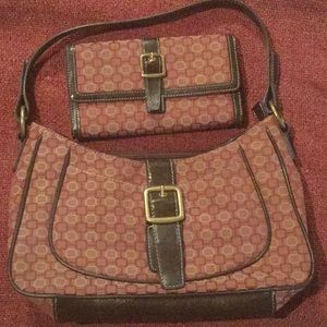 Nine West handbag with matching wallet